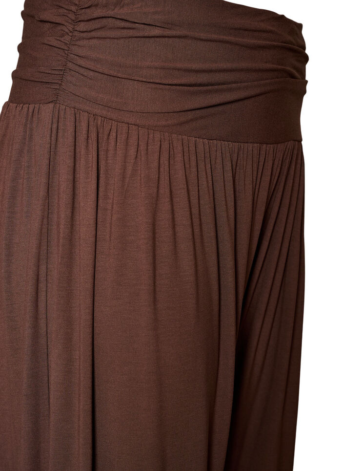 Harem-byxor med l&ouml;s passform, Brun, Packshot image number 2