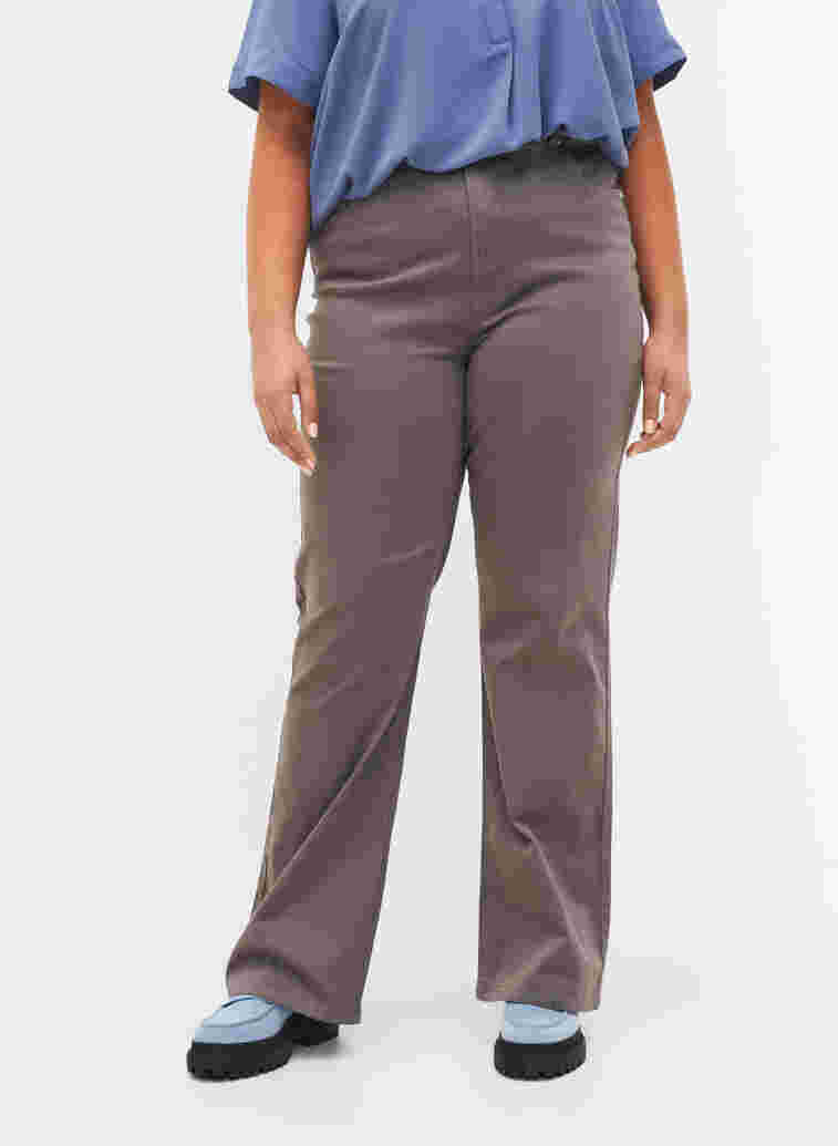Utsvängda jeans med extra hög midja, Excalibur, Model image number 2
