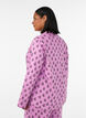 Pyjamasskjorta i bomull med br&ouml;stficka, Rosa, Model image number 2