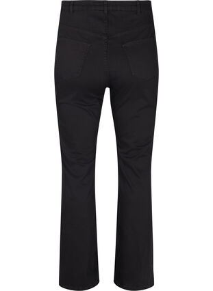 Utsvängda jeans med extra hög midja, Black, Packshot image number 1