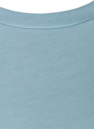 T-shirt i bomullsmix, Dream Blue Mel., Packshot image number 2