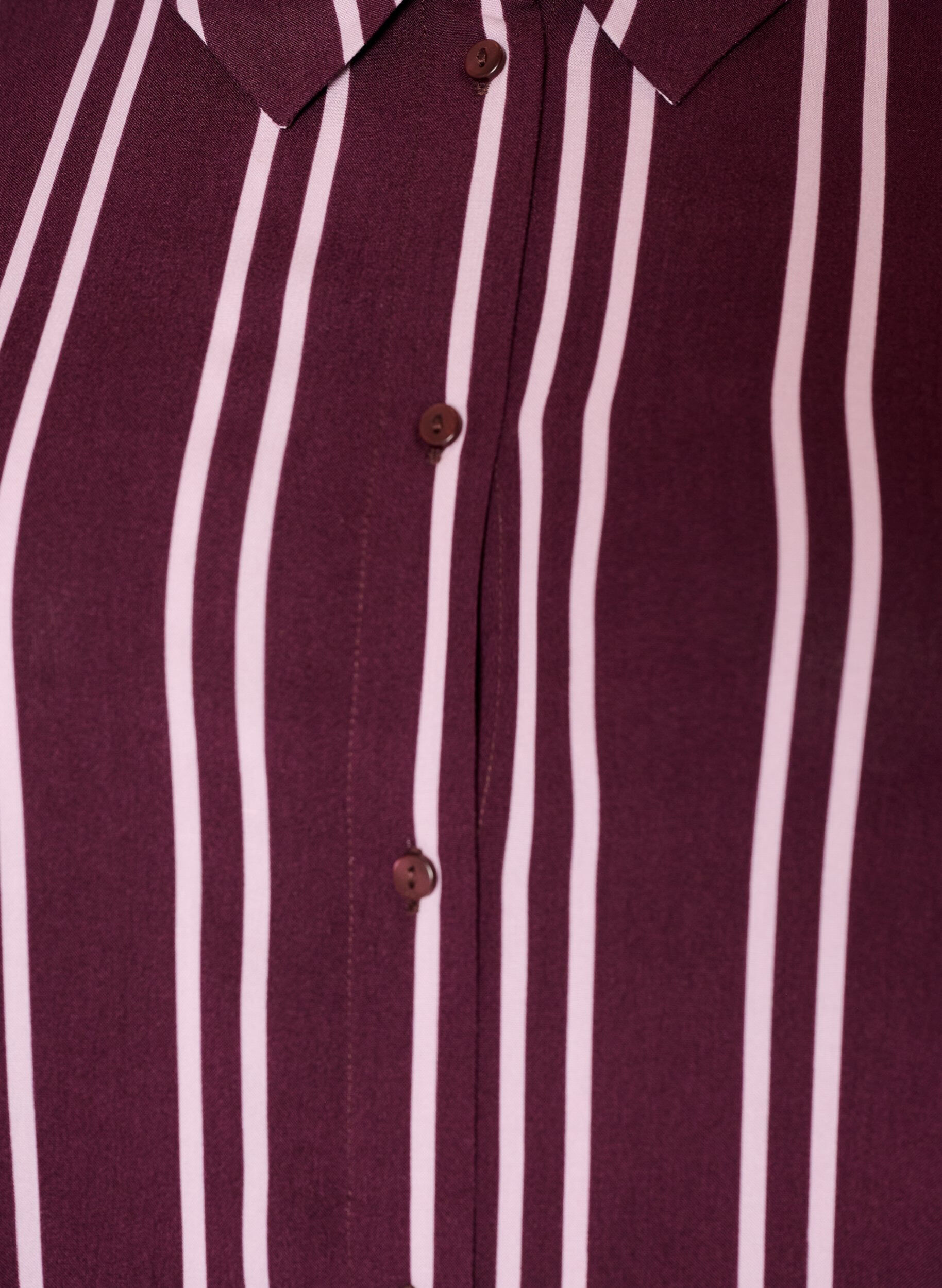 ZizziRandig nattskjorta, M&ouml;rk Bordeaux, Packshot image number 2