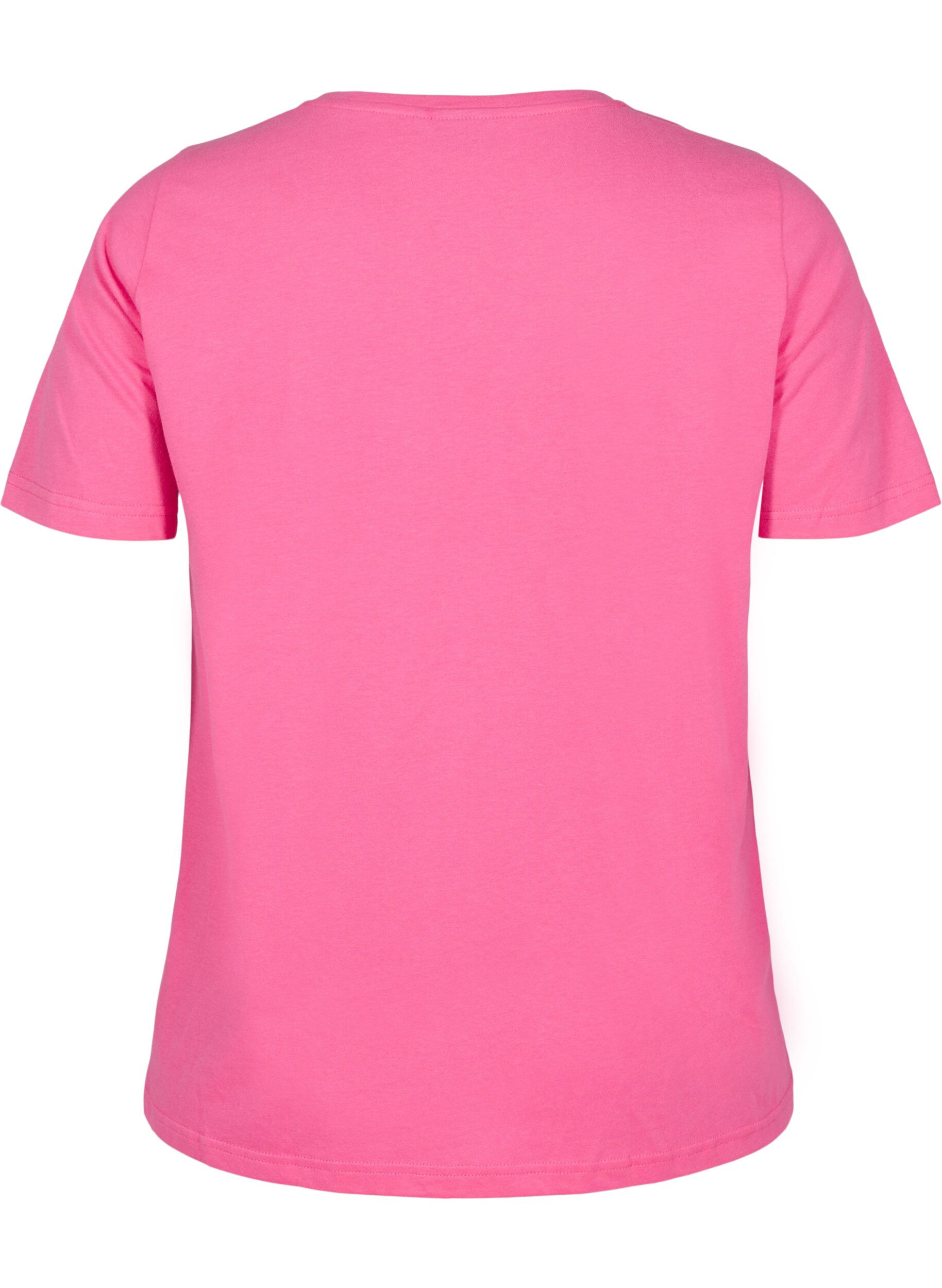 Zizzi FLASH - T-shirt med tryck, Rosa, Packshot image number 1