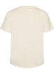 T-shirt i bomull med texttryck, Vit, Packshot image number 1
