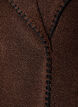 Teddyjacka med kontrastdetaljer, Brun, Packshot image number 3