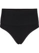 Sömlös G-string med normal midja, Black, Packshot image number 0