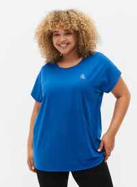 Kortärmad t-shirt för träning, Lapis Blue, Model