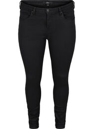 Super slim Amy jeans med h&ouml;g midja, Black