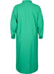 Enf&auml;rgad skjortkl&auml;nning med slits i viskos, Mint, Packshot image number 1