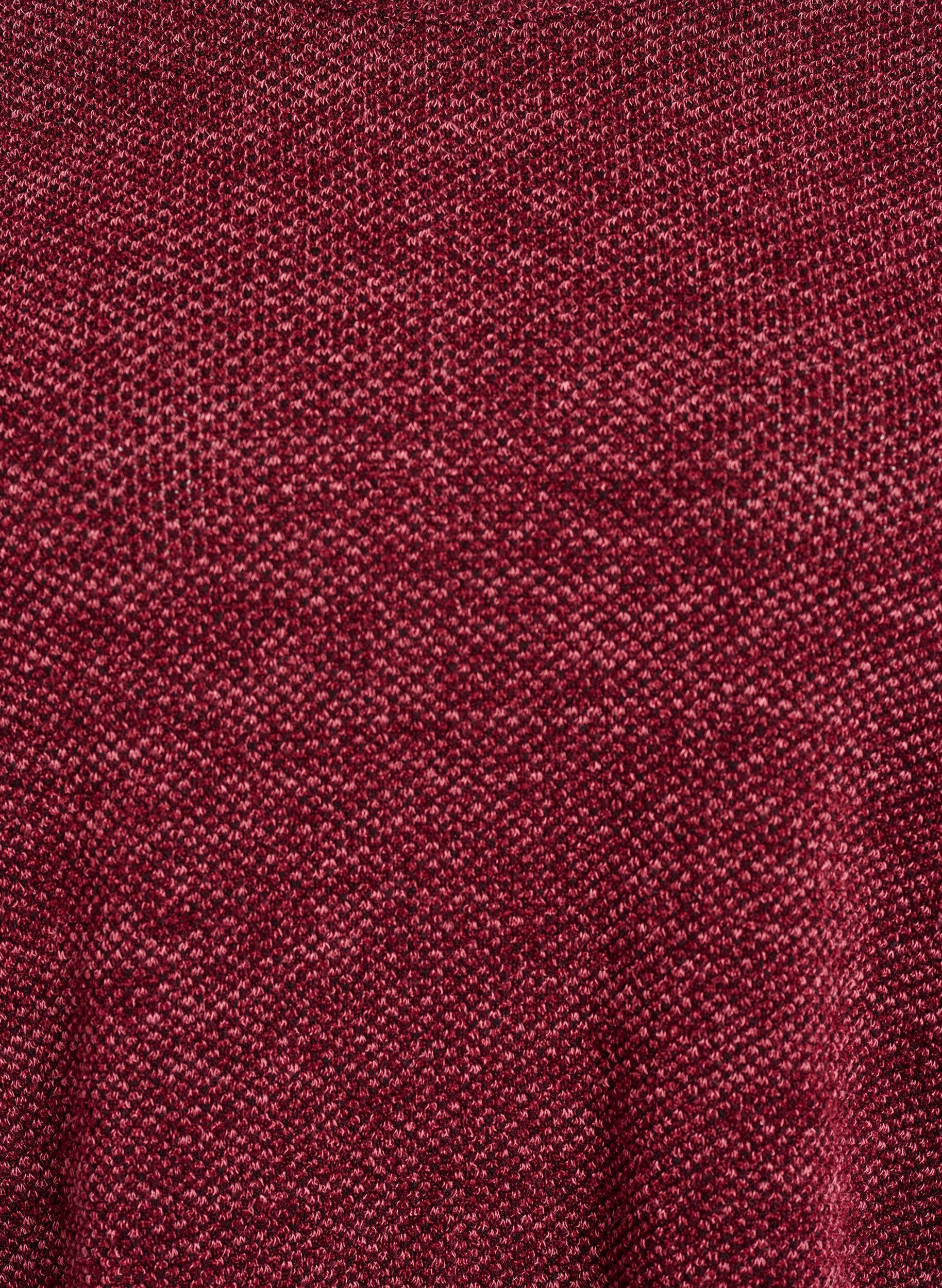 ZizziL&aring;ng&auml;rmad blus med textur, M&ouml;rk Bordeaux, Packshot image number 2
