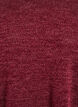 L&aring;ng&auml;rmad blus med textur, M&ouml;rk Bordeaux, Packshot image number 2