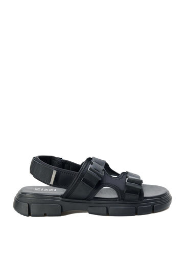 Sandal med bred passform, Black, Packshot image number 0