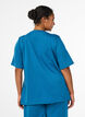 T-shirt i modalblandning, Bl&aring;, Model image number 2