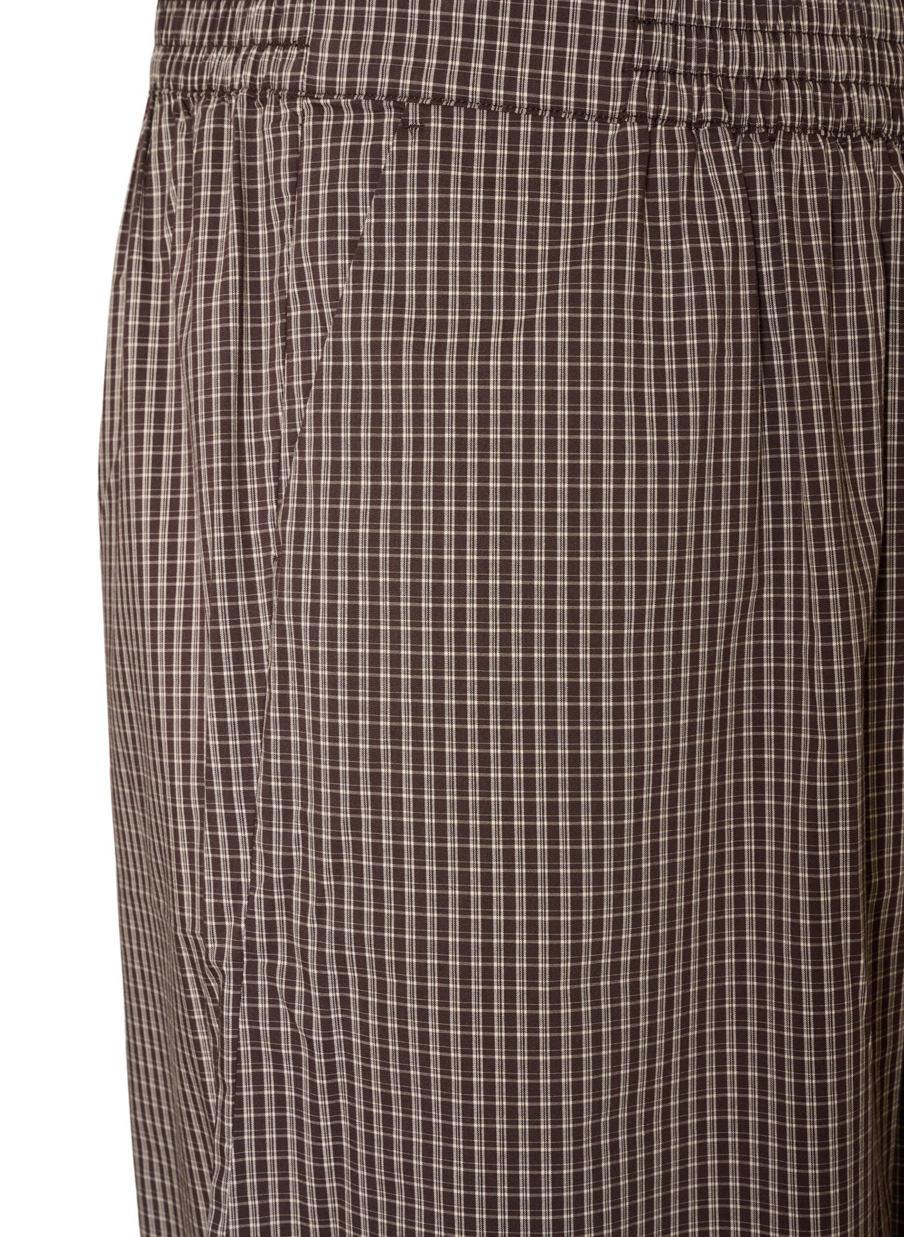 ZizziBallongbyxor med h&ouml;g midja och helt&auml;ckande m&ouml;nster, Brun, Packshot image number 2