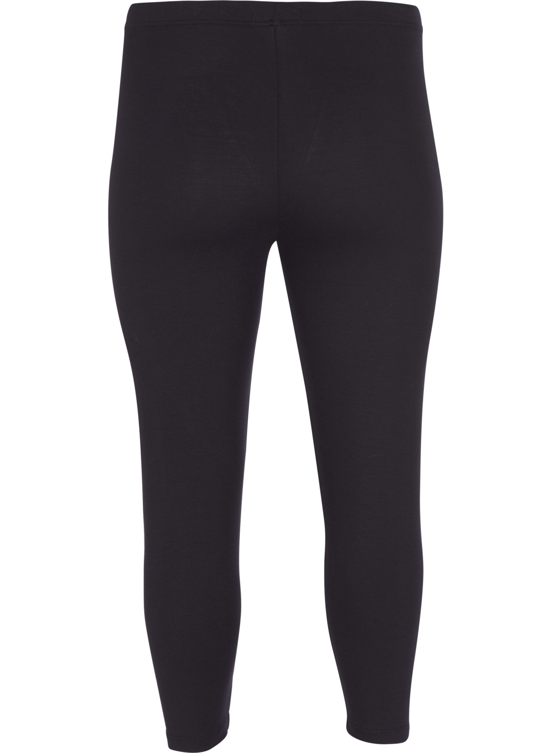 Zizzi 3/4 bas-leggings, Svart, Packshot image number 1
