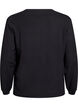 Cardigan med runda knappar, Svart, Packshot image number 1