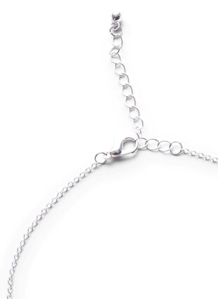 Silverfärgat halsband med hänge, Silver, Packshot image number 2