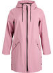 Regnjacka med fickor och huva, Rosa, Packshot image number 0