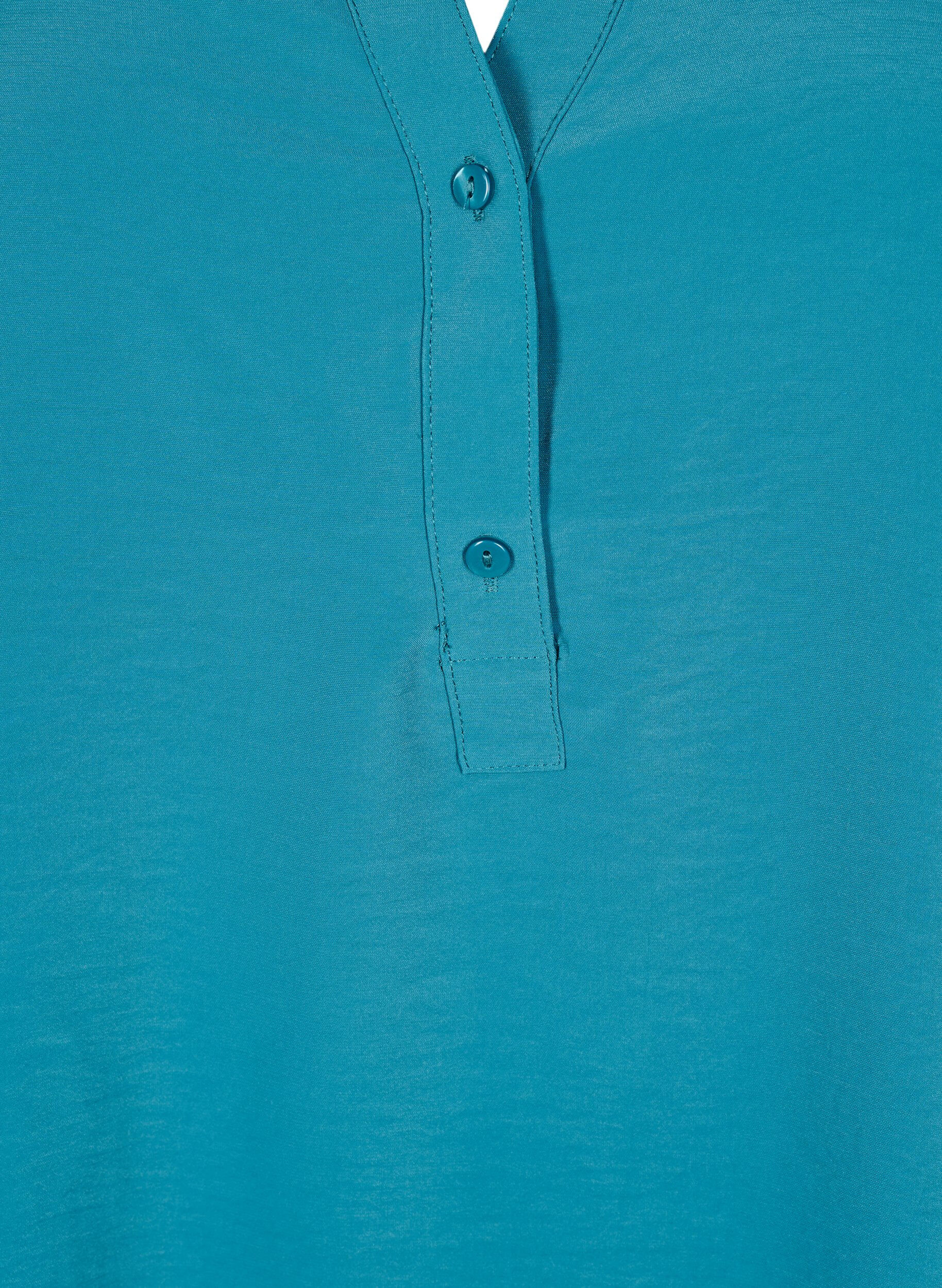 Zizzi FLASH - Skjortblus med l&aring;nga &auml;rmar, Gr&ouml;n, Packshot image number 2