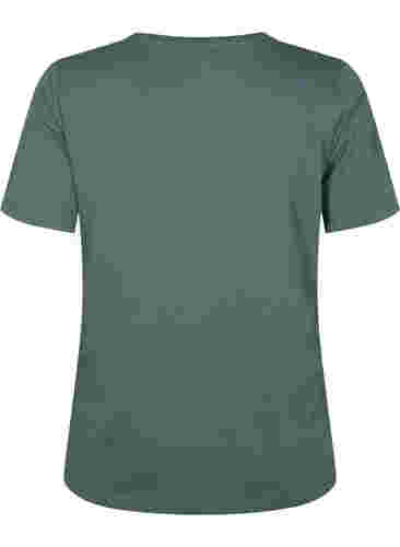 FLASH - V-ringad T-shirt, Balsam Green, Packshot image number 1