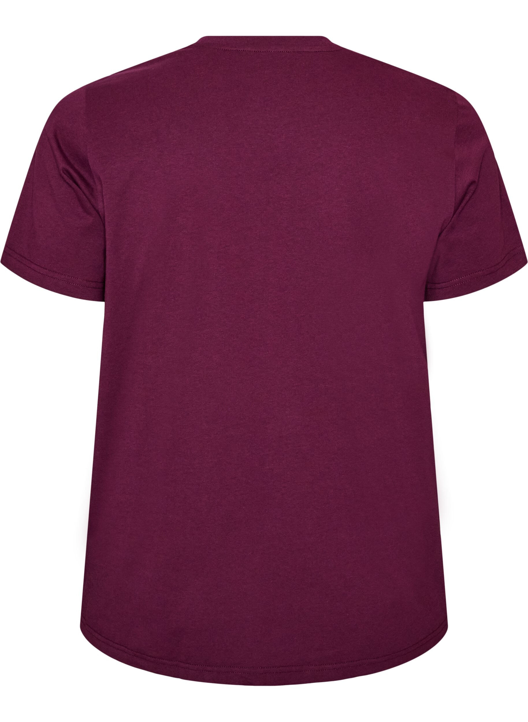 ZizziT-shirt med blombroderi och strasstenar, Lila, Packshot image number 1