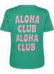 T-shirt i ekologisk bomull med tryck p&aring; ryggen, Gr&ouml;n, Packshot image number 1