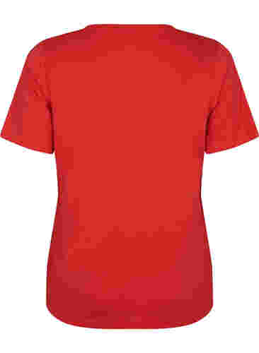 FLASH - V-ringad T-shirt, High Risk Red, Packshot image number 1