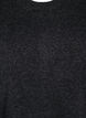 Stickad klänning med slitsar, Dark Grey Melange, Packshot image number 2