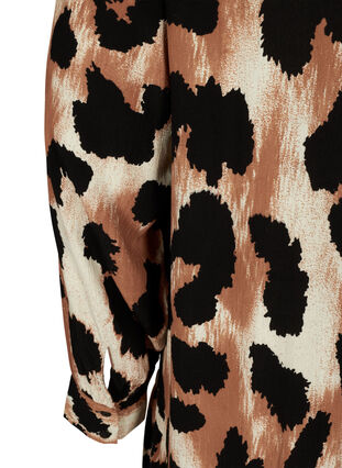 Långklänning med leopard print, Black AOP, Packshot image number 3