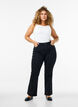 Ellen bootcut-jeans med h&ouml;g midja, Svart, Model image number 0