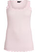 Topp med spetskant, Rosa, Packshot image number 0