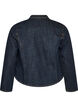Figurn&auml;ra jacka i denim med dragkedja, Bl&aring;, Packshot image number 1