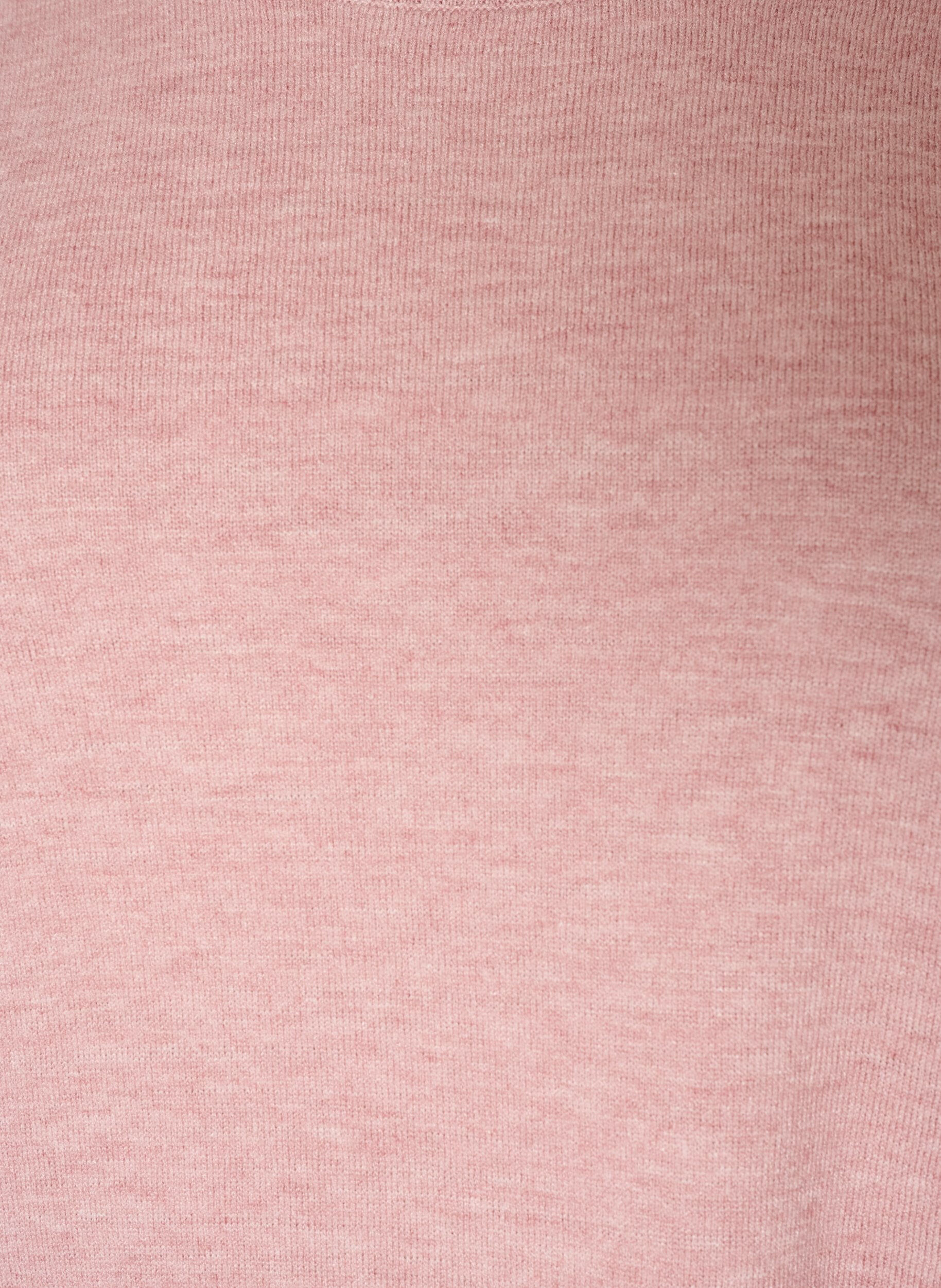 ZizziStickad blus med rund halsringning, Rosa, Packshot image number 2