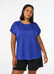 L&ouml;s tr&auml;ningst-shirt med korta &auml;rmar, Lila, Model image number 0