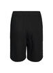 L&ouml;sa shorts i bomullsmuslin med h&ouml;g midja, Svart, Packshot image number 1