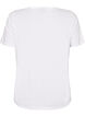 T-shirt med tryck, Vit, Packshot image number 1