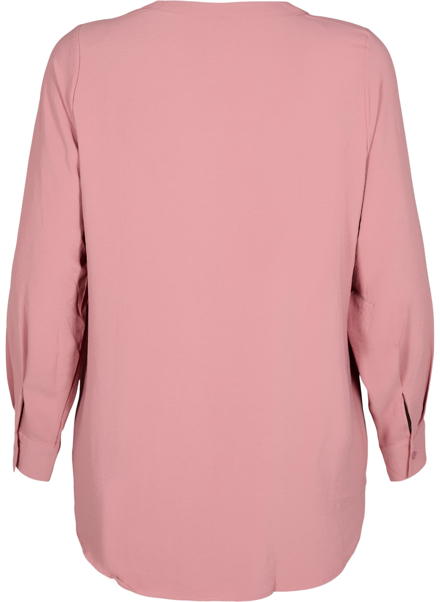 Zizzi FLASH - Skjortblus med l&aring;nga &auml;rmar, Rosa, Packshot image number 1
