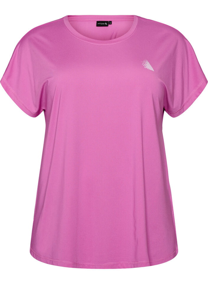 Enf&auml;rgad tr&auml;nings-T-shirt, Lila, Packshot image number 0