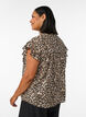 &Auml;rml&ouml;s a-linjeformad skjortblus i bomull, Brun, Model image number 2