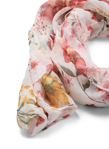 Halsduk med blommigt mönster, Flower AOP, Packshot image number 1