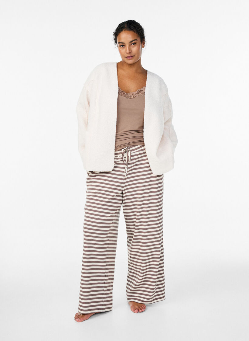 L&ouml;s kofta med fickor, Vanilla, Model image number 1