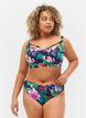 Bikinitrosa med hög midja, Flower Print, Model image number 0
