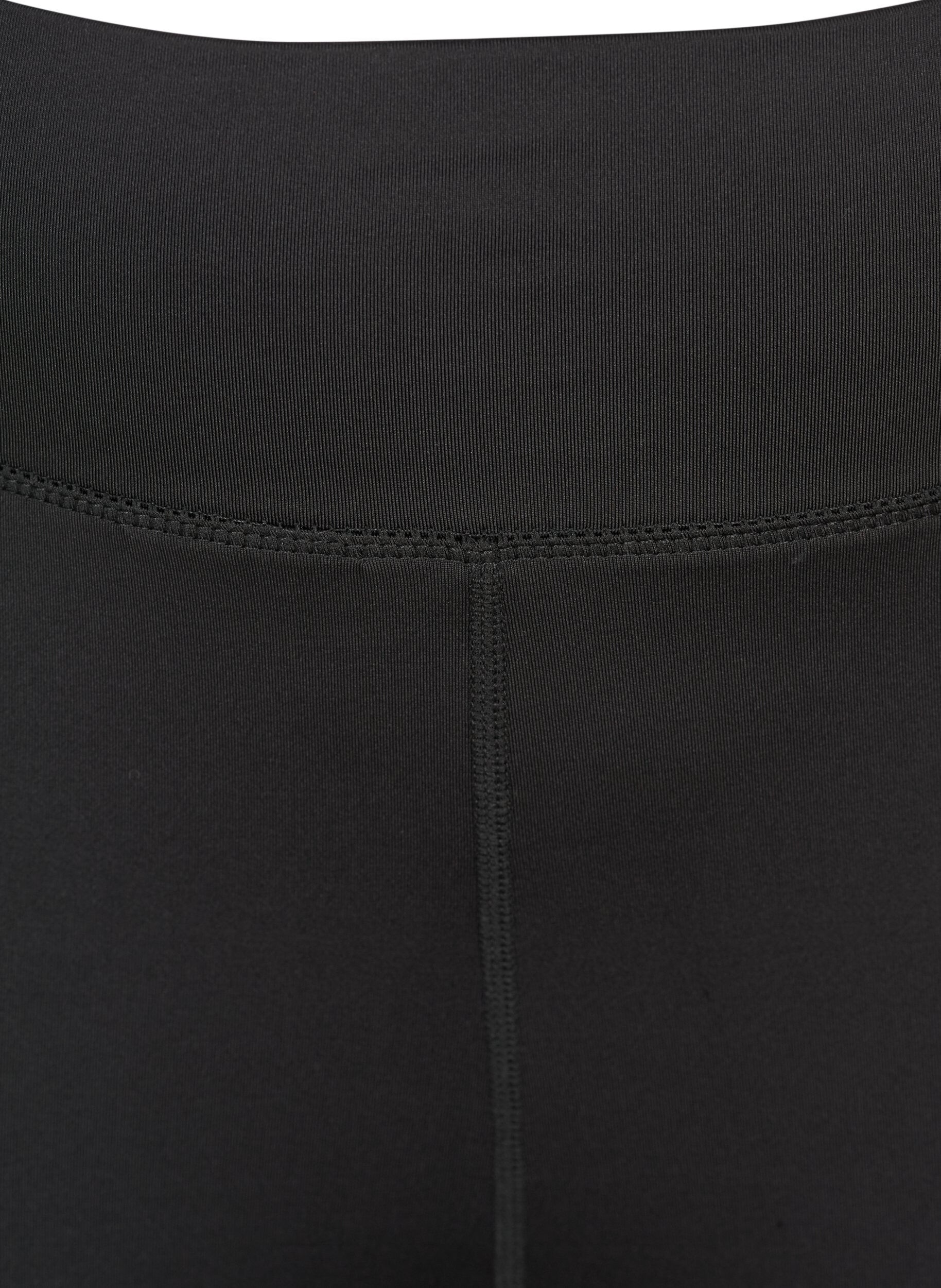 ZizziTr&auml;ningstights med 3/4-l&auml;ngd, Svart, Packshot image number 2