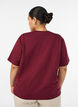 Boxig t-shirt i bomull, R&ouml;d, Model image number 2