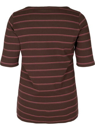 Randig och ribbad t-shirt i bomull, Mole Stripe, Packshot image number 1