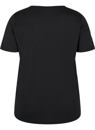 T-shirt med tryck, Black BG, Packshot image number 1