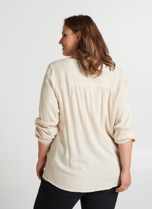 Blus, Warm Off-white (as SS), Model image number 0