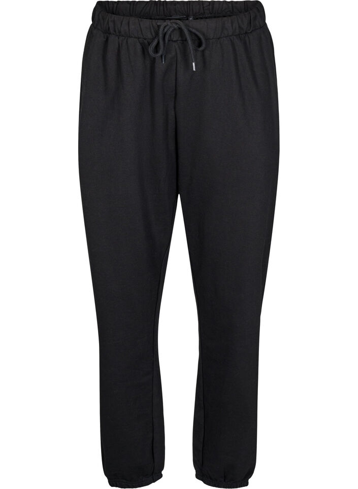 Mjukisbyxor med fickor, Svart, Packshot image number 0