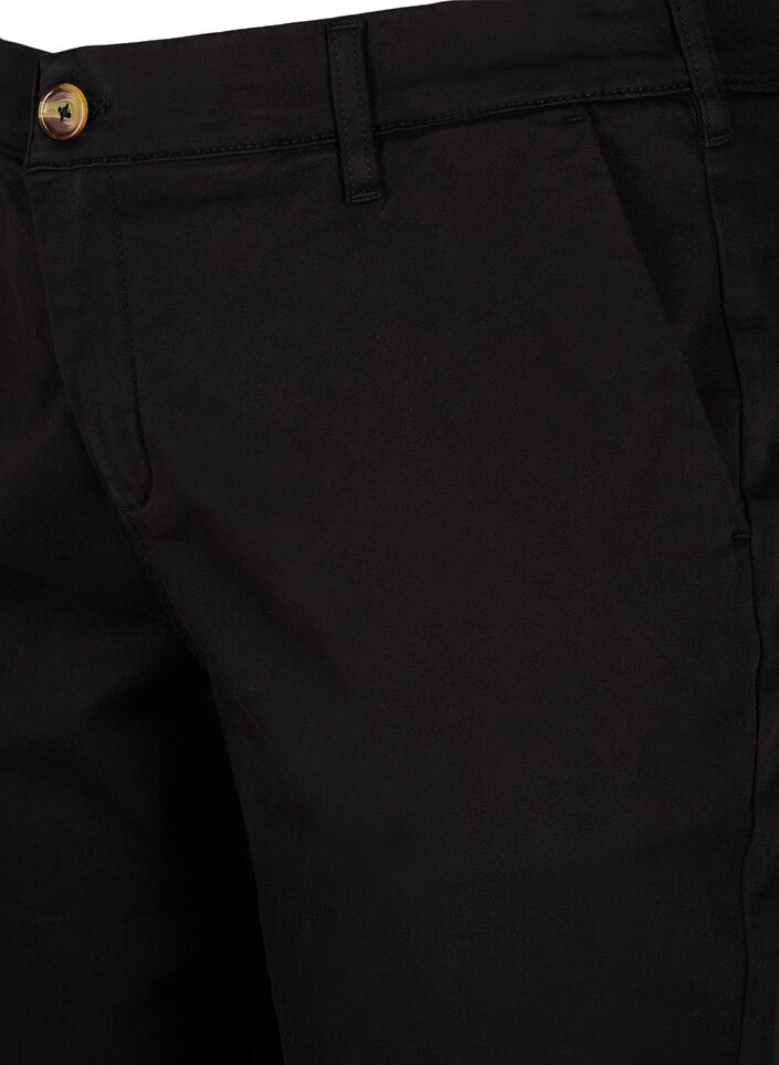 Chinoshorts med fickor, Black, Packshot image number 2