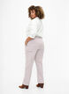Randiga cargojeans med rak passform, Rose White Stripe, Model image number 1